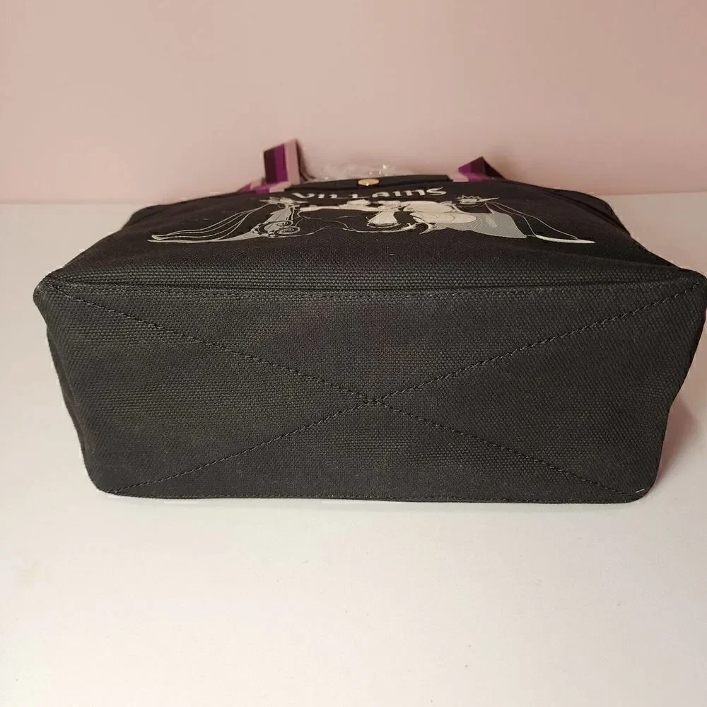 NWT Coach CC407 Disney X Coach Tote With Villains Motif Black Multi